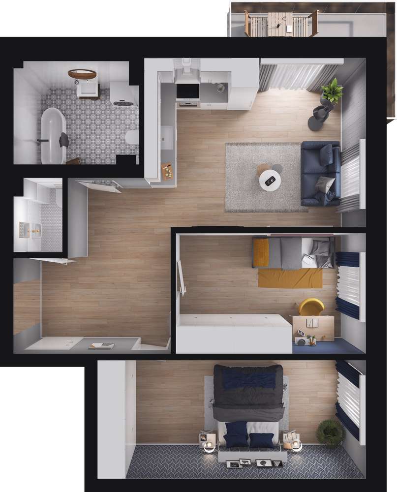 Stary Browar | mieszkanie 3-pok. | 4M19 - Pełny obrazek: 4/12