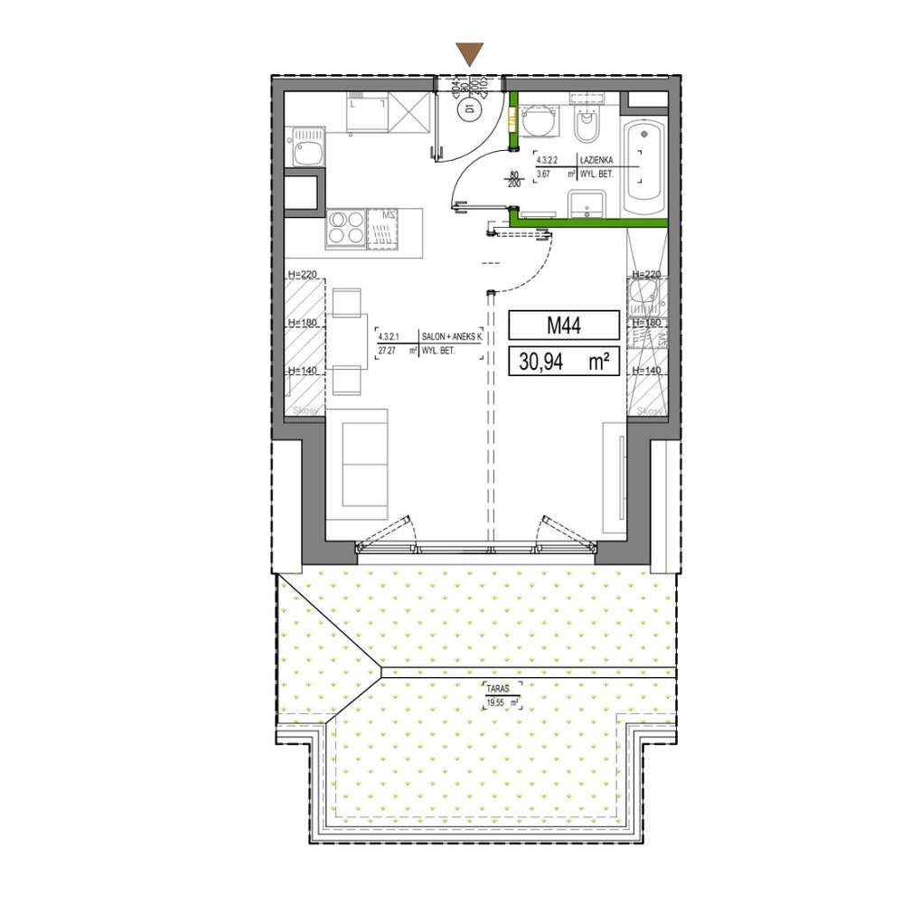 Green Park  | mieszkanie 4-pok. | C44 - Pełny obrazek: 2/7