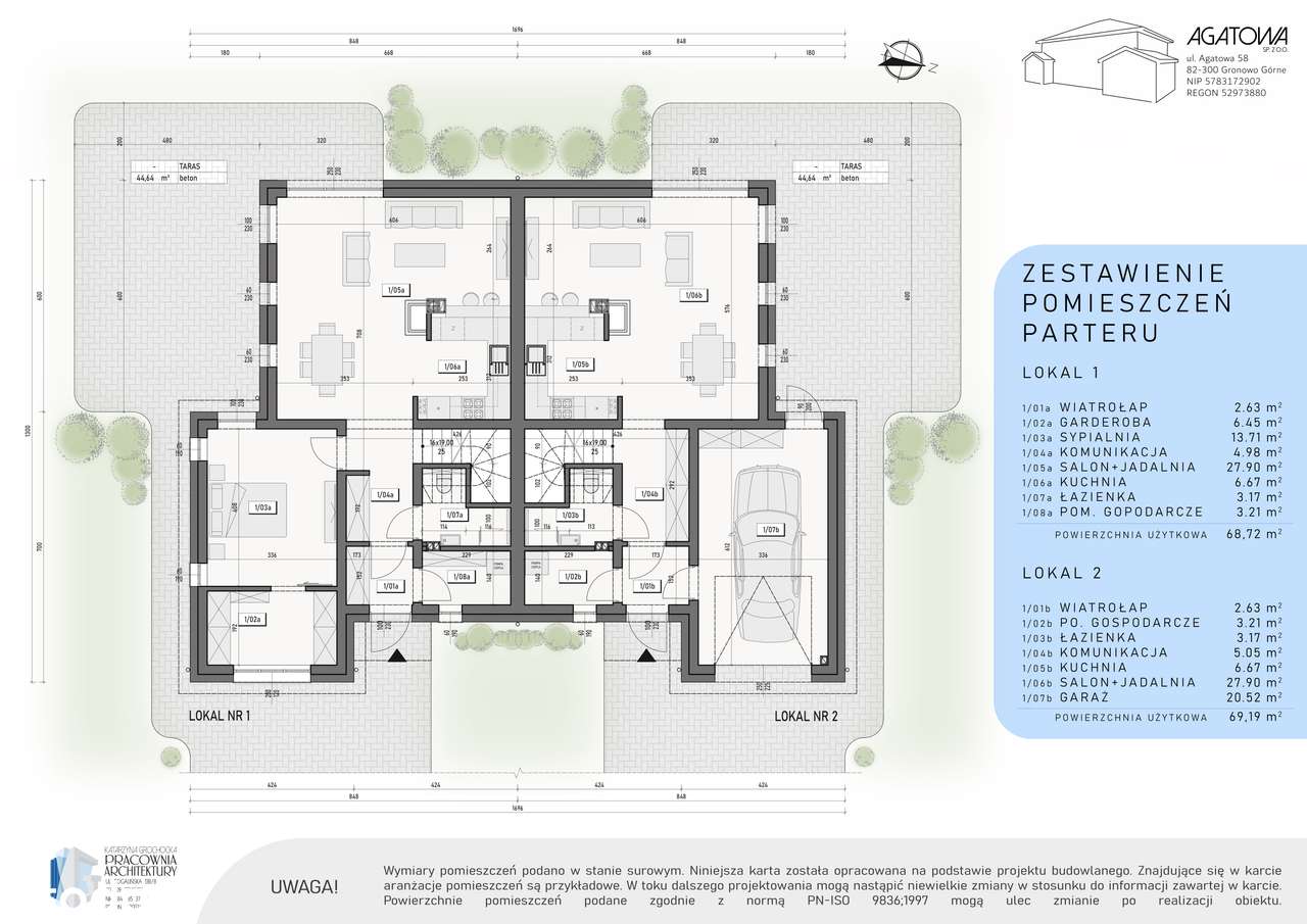 Gronowo Górne - Bliźniaki - 125m2 - 869.000 - stan deweloperski - Pełny obrazek: 2/18