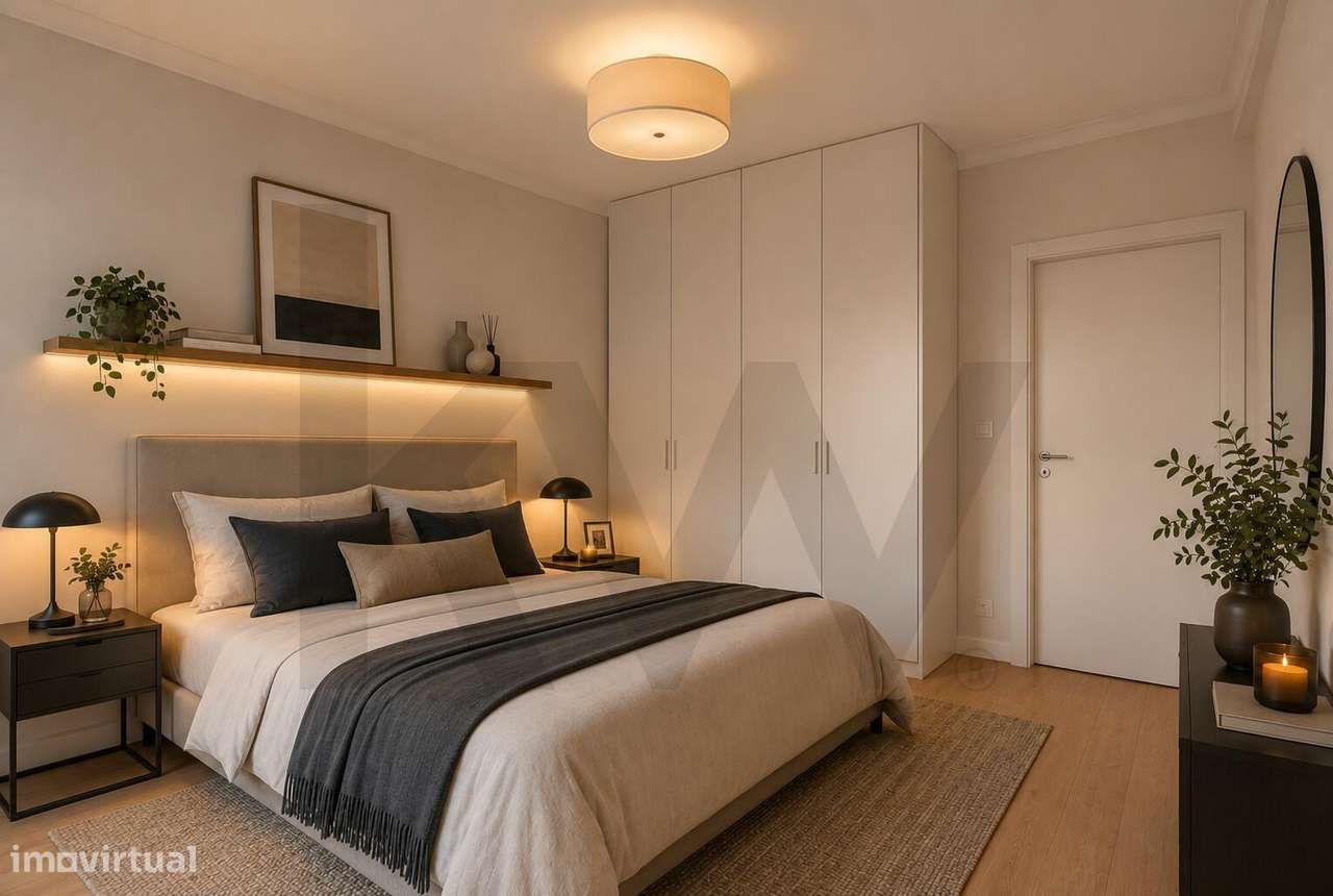 Apartamento T2 Totalmente Remodelado no centro de Monte Abraão – Confo-6