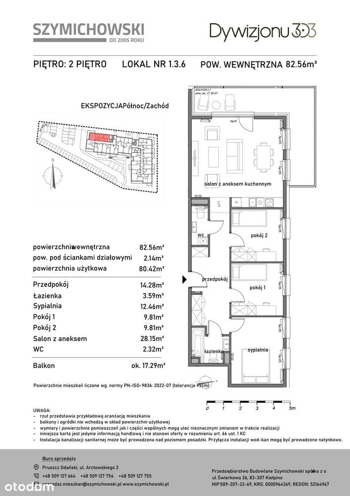 Dywizjonu 303 | mieszkanie 4-pok. | 1.3.6. - Pełny obrazek: 2/9