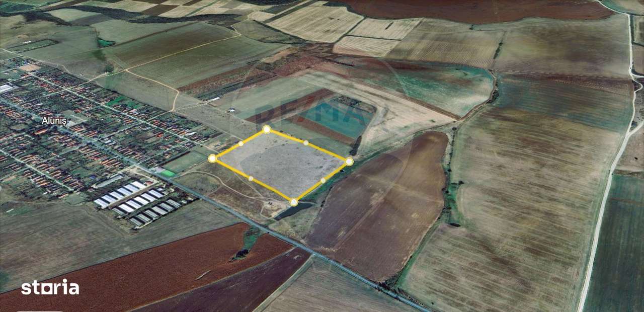 Teren extravilan Alunis-Arad. 92.700 mp Inchiriere pt parc fotovoltaic - Imagine principală: 5/8