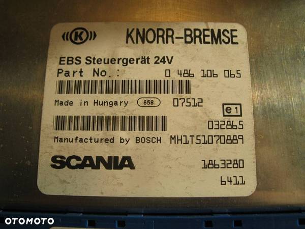 SCANIA R komputer sterownik moduł EBS 0486106065 1863280 - 2