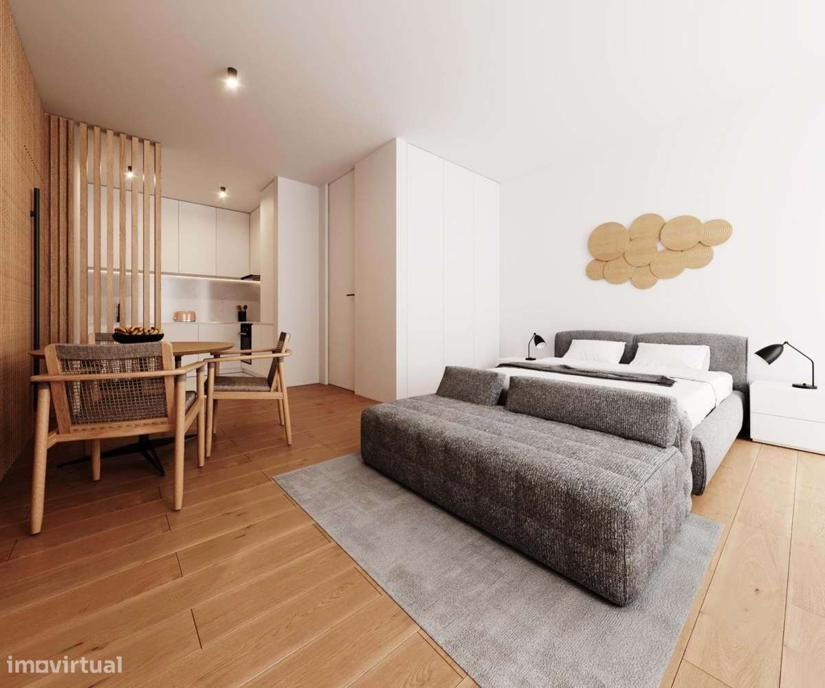 Apartamento T1 com jardim e garagem fechada no Empreendimento Braga... - Grande imagem: 4/6