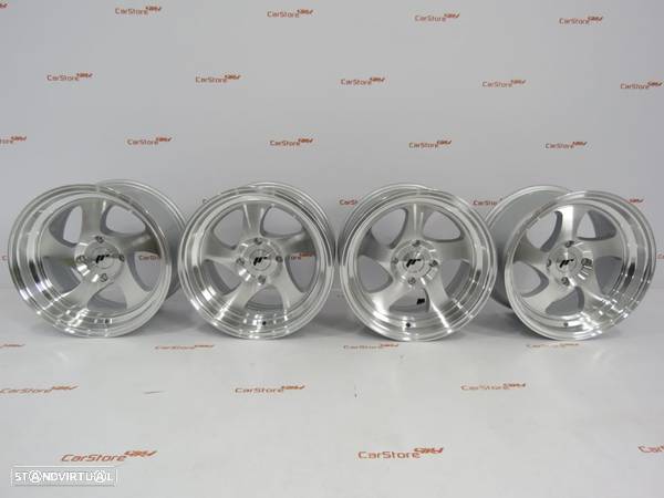 Jantes Japan Racing JR15 15x8 ET20 4x108 Silver Machined Face - 1