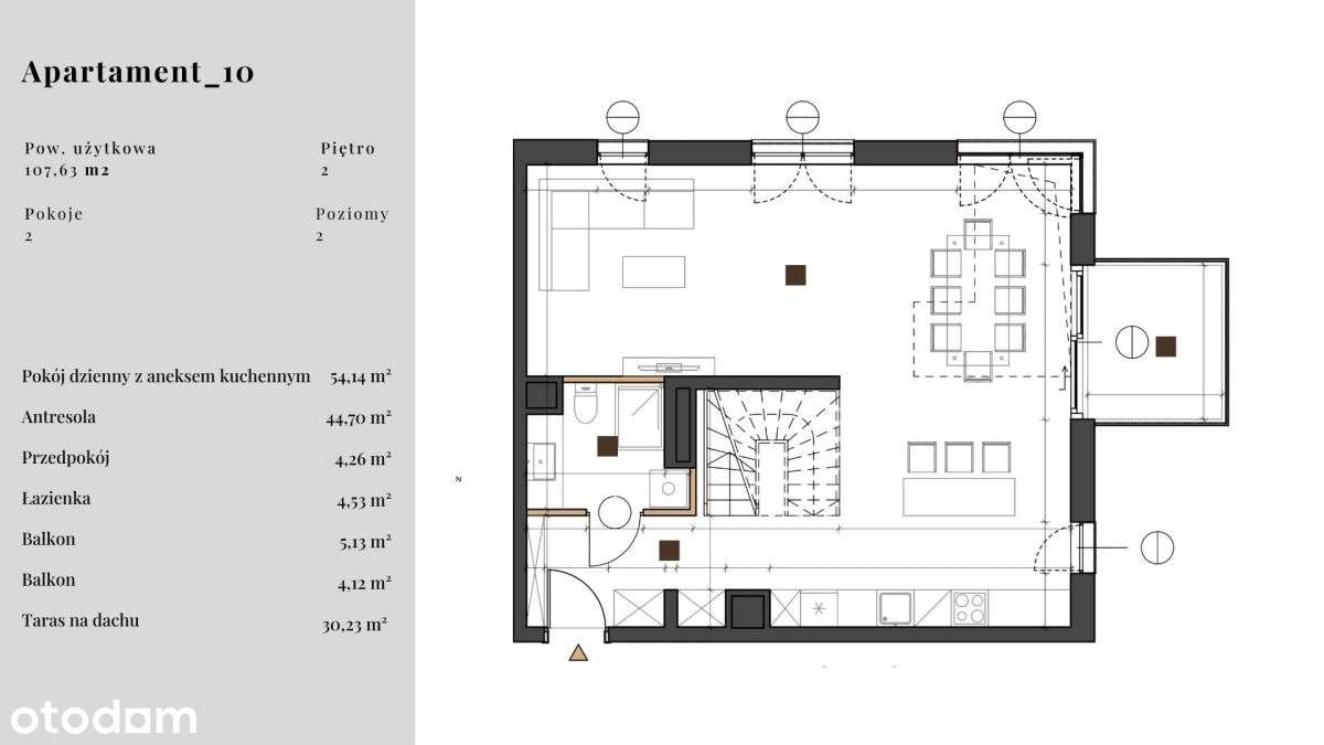 Górny Mokotów | Taras na dachu | Komfort-3