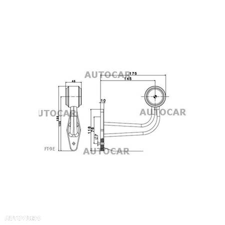 Lampa gabarit LED/stopuri pentru remorca/trailere/piese remorci - 2