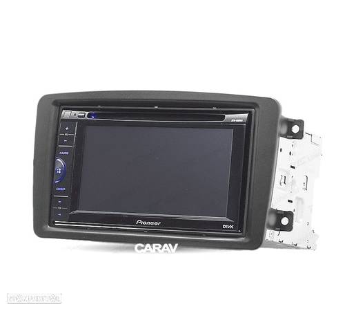 MOLDURA ADAPTADOR PRETO PARA RADIO 2-DIN PARA MERCEDES CLASE-C CLASE-CLK CLASE-G VIANO VITO - 2