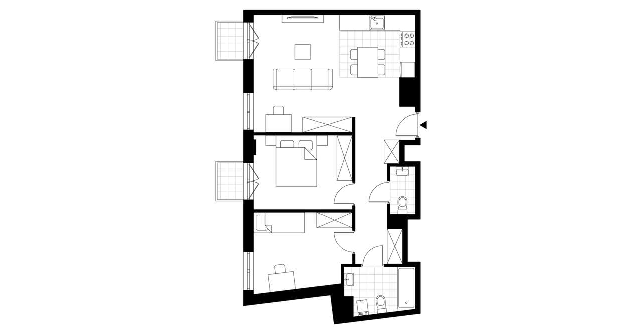 Perfumiarnia 2 | mieszkanie 64,75  m² | A.04.24 - Pełny obrazek: 4/7
