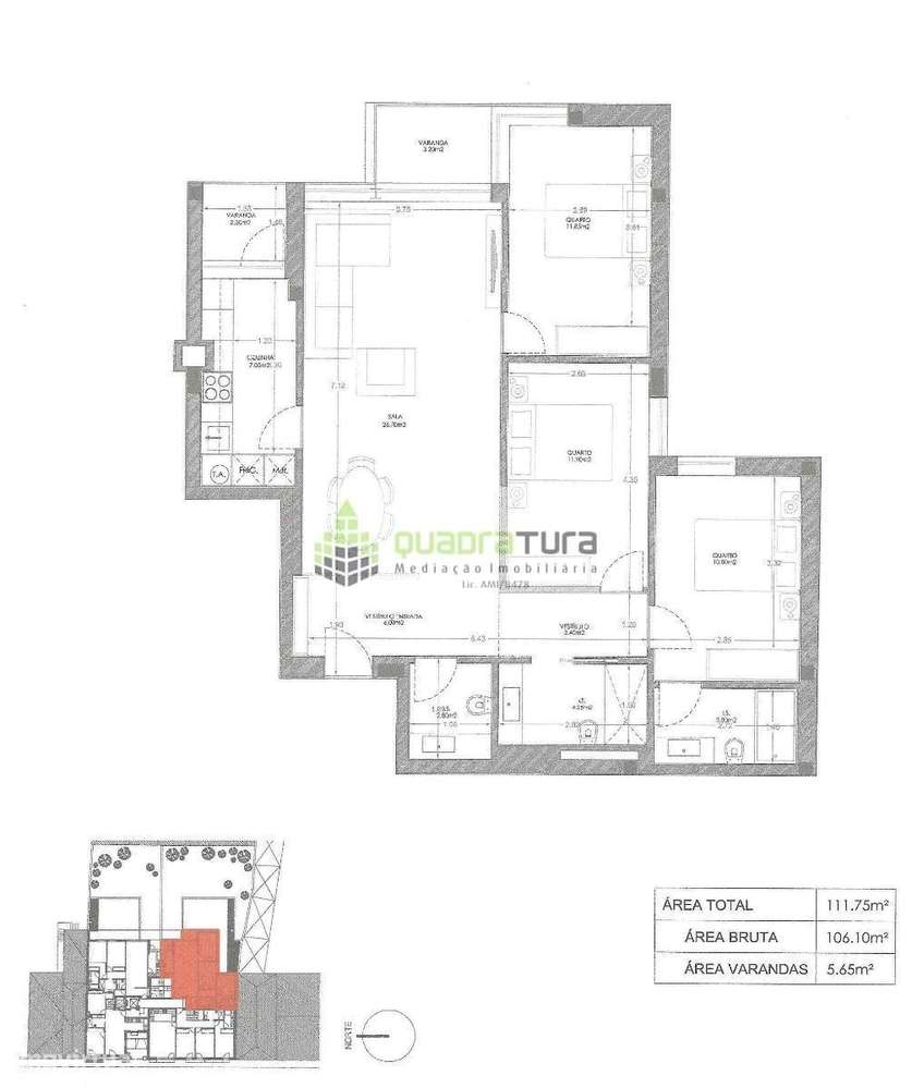 Apartamento T3 | Lugar de Garagem | BONFIM-2
