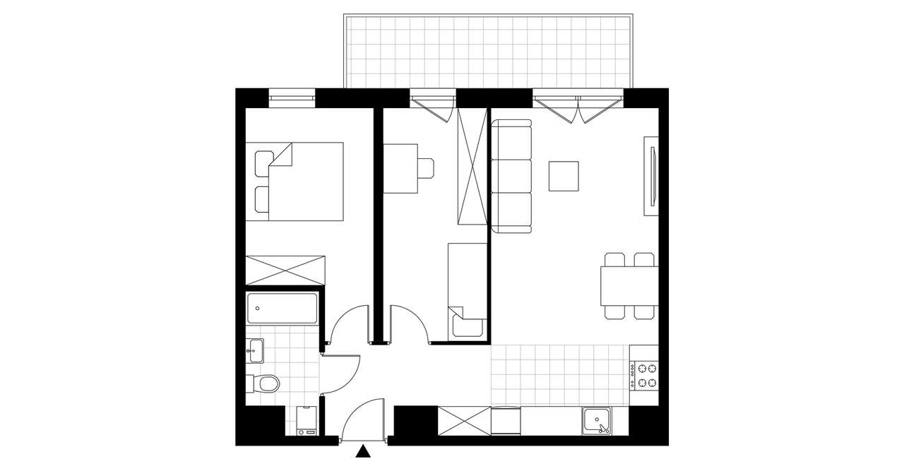 3-pok. mieszkanie 52m²+balkon | gotowe do odbioru - Pełny obrazek: 3/8