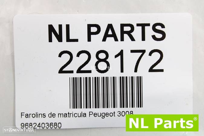 Farolins de matricula Peugeot 3008 9682403680 - 8