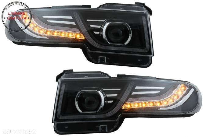 Faruri LED cu Semnal Dinamic si Grila Centrala compatibile cu Toyota FJ Cruiser XJ- livrare gratuita - 7