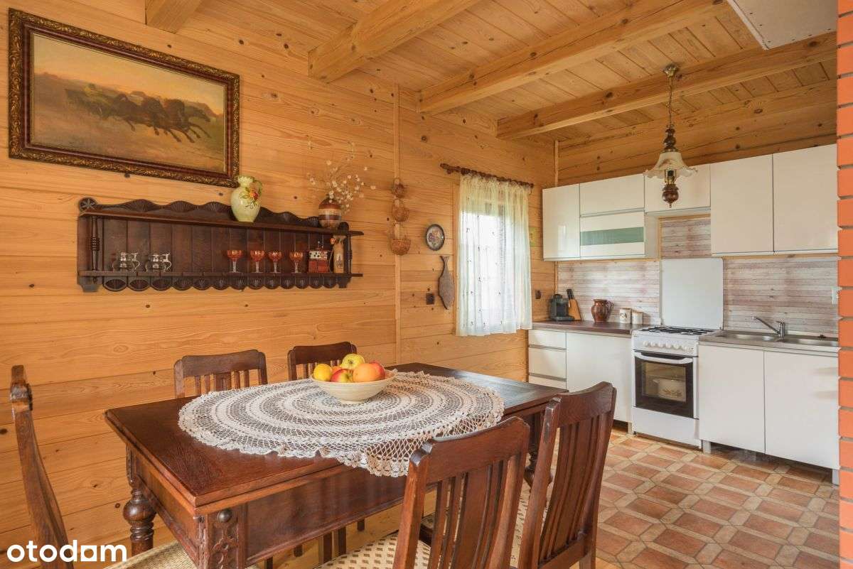 Dom z bala przy Puszczy Piskiej w Spychowie - Pełny obrazek: 4/20