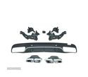 DIFUSOR TRASEIRO PARA MERCEDES CLASE C W205 LOOK AMG 14-17 + PONTEIRAS ESCAPE - 3