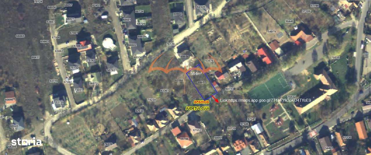 Teren de vanzare intravilan in Dezmir, 584m²128€ m² - Imagine principală: 3/3