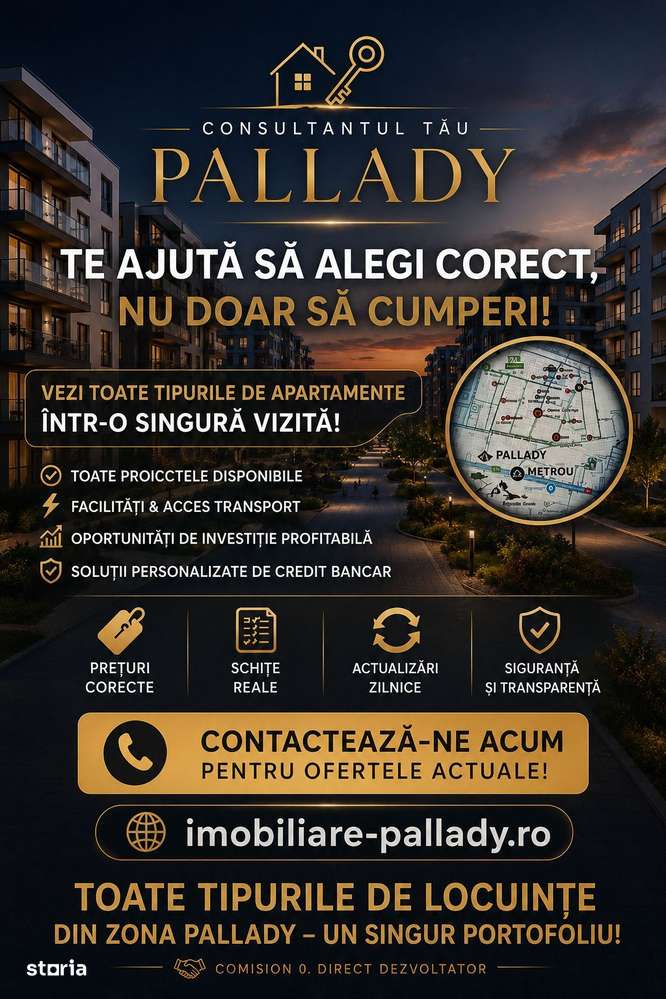 Apartamente 3 camere Pallady, Investitie sigura, Preturi competitive