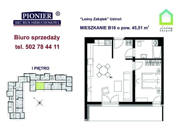 B16- apartament u podnórza Lipowskiego Gronia