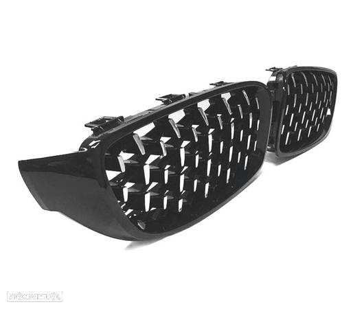 GRELHA PARA BMW SERIE 4 F32 F33 F36 LOOK M4 PRETO CROMADO - 5