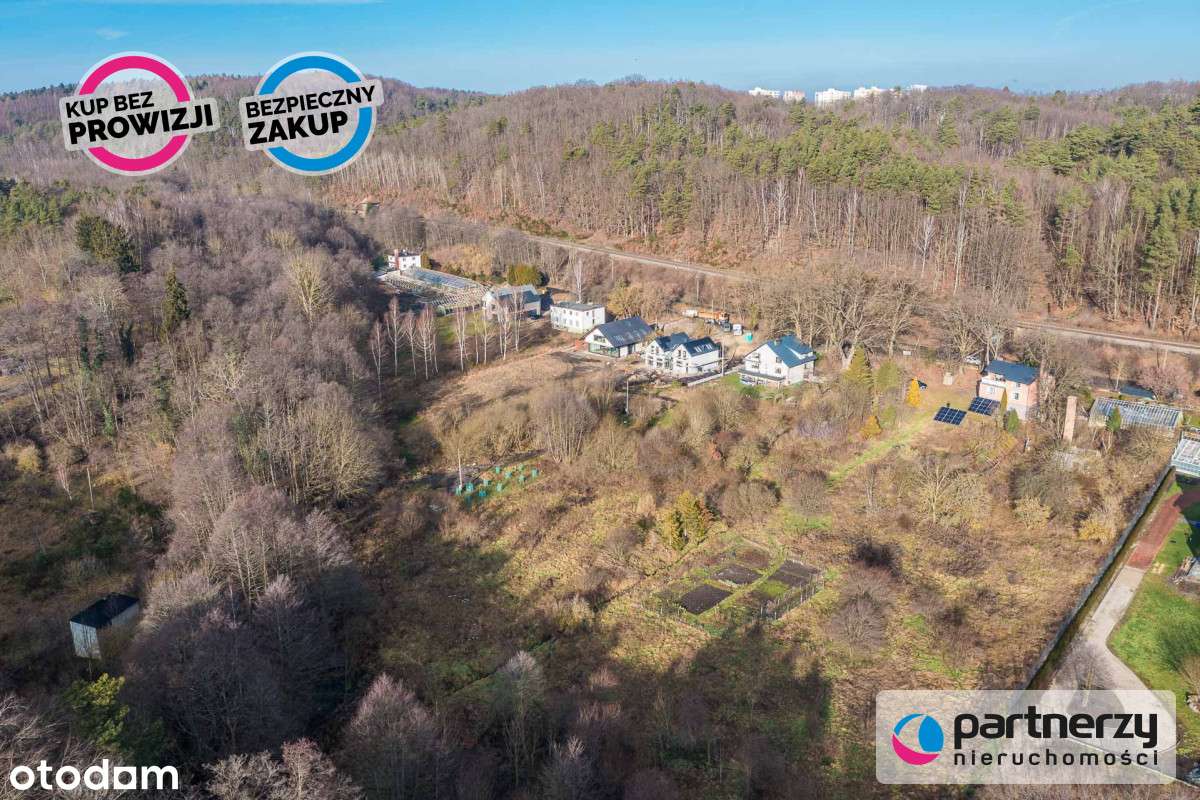 Atrakcyjna Działka w Gdyni, las, rzeka, spokój