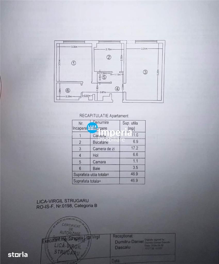 Apartament 2 cam, decomandat de vanzare in zona Copou - Parc Copou - Imagine principală: 1/1