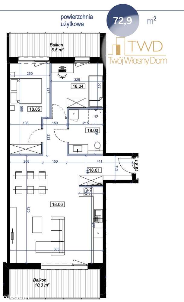 3 pokoje | taras | balkon | 0% prowizji-4