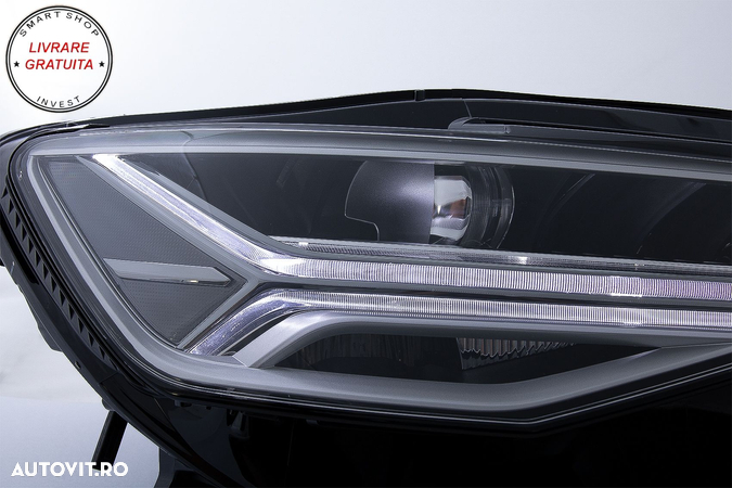 Faruri Full LED Audi A6 4G C7 (2011-2018) Facelift Matrix Design Semnalizare Dinam- livrare gratuita - 11