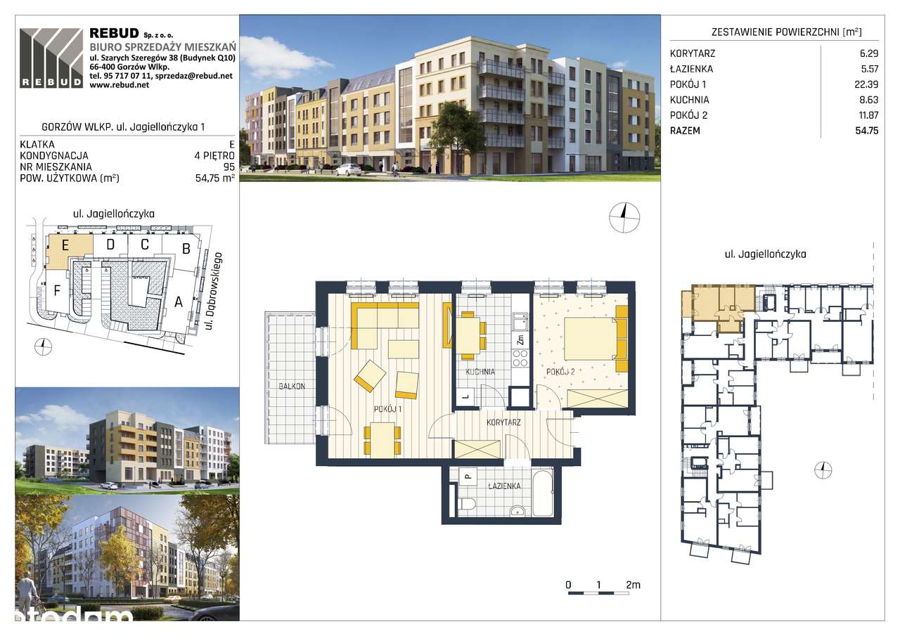 Jagiellończyka | Mieszkanie 1/95 - Pełny obrazek: 2/7