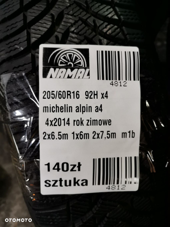205/60R16 michelin opony zimowe 7,5mm 4812 - 8
