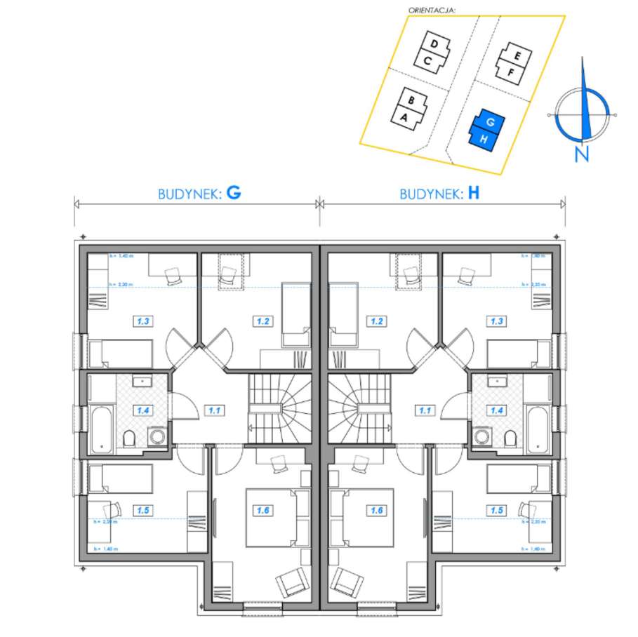 Bliźniak w wysokim standardzie | Garaż w bryle + Pompa Ciepła-17