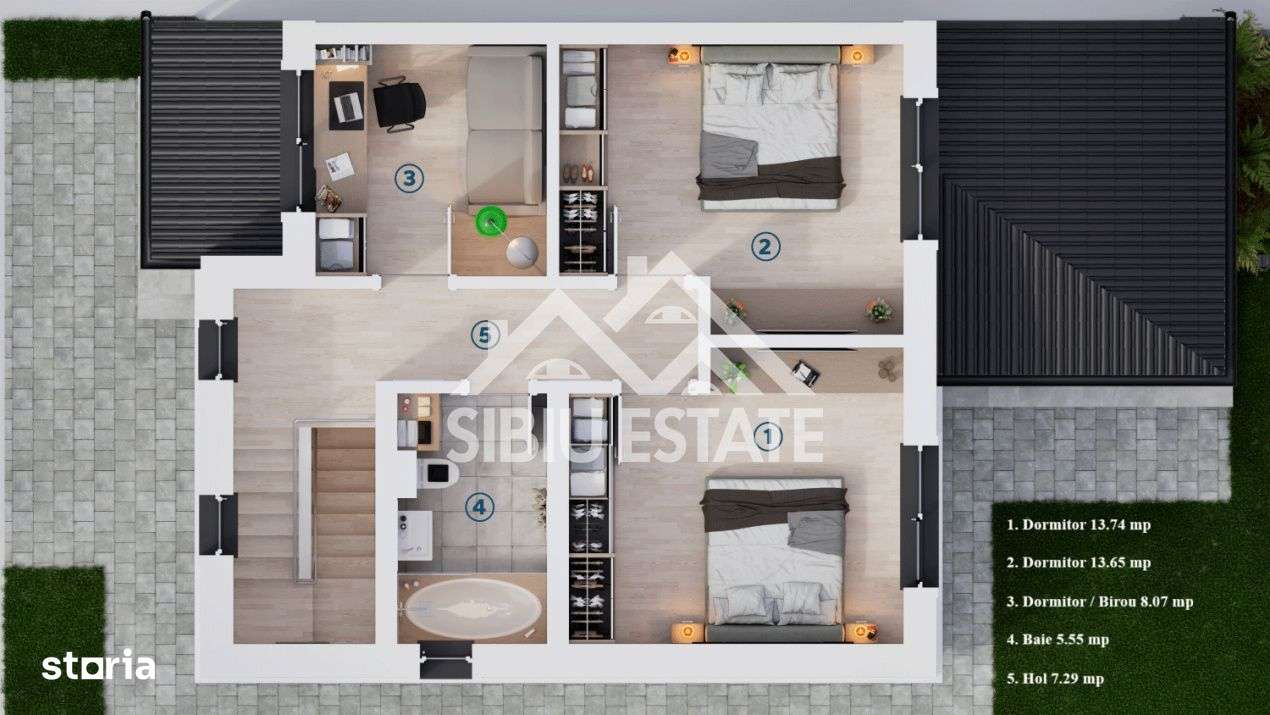 Duplex modern cu 4 camere, 102 mp – oază de liniște aproape de orașul - Imagine principală: 4/9