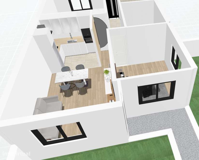 T2 com jardim a 3min da praia Esposende - Grande imagem: 4/7