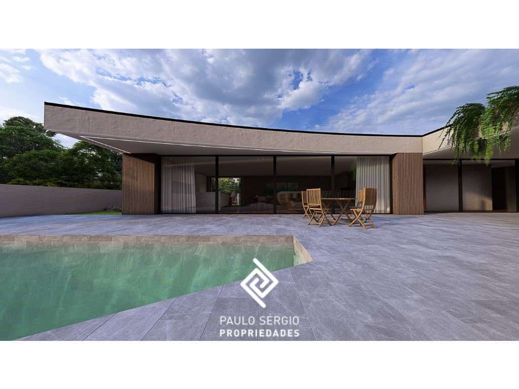 Moradia isolada térrea T4 de luxo com piscina no Centro de Santa Ma... - Grande imagem: 5/13