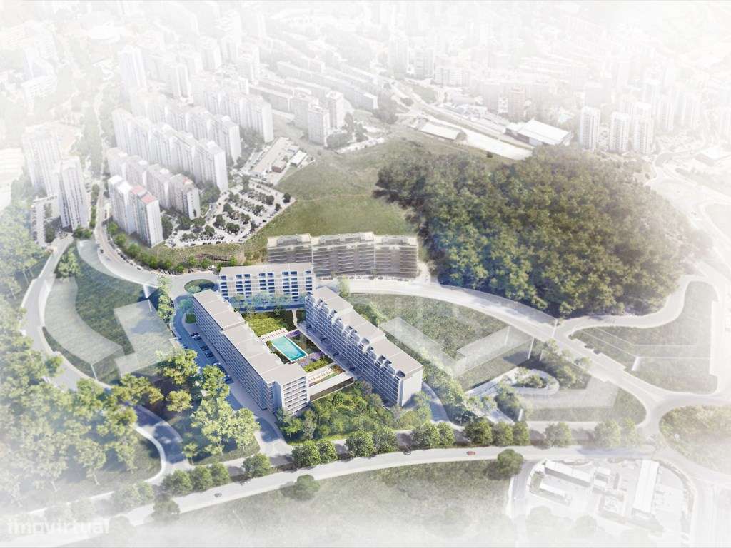 Apartamento T2 com terraço em condomínio com piscina - Grande imagem: 5/20