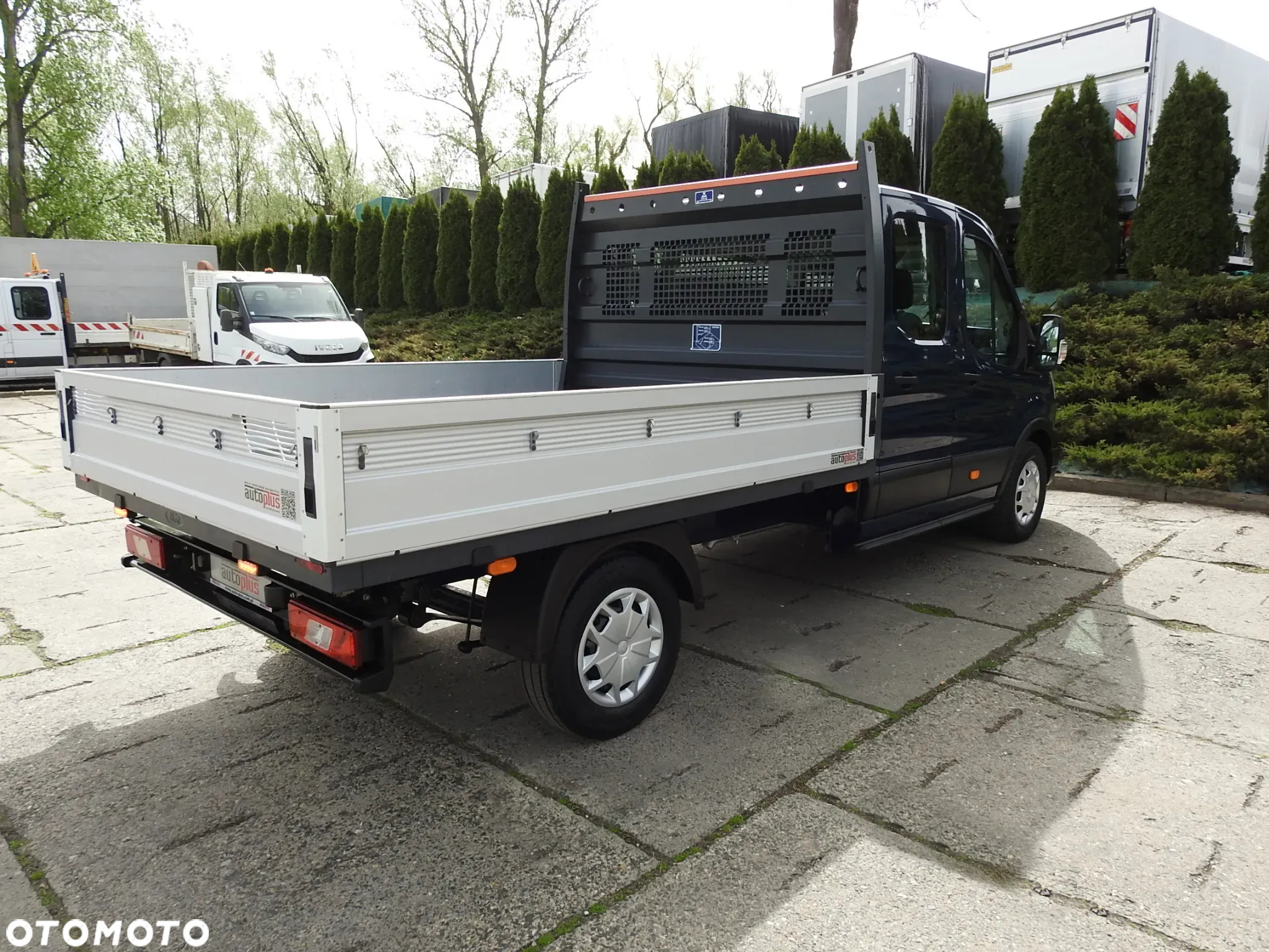 Ford TRANSIT SKRZYNIA PODWÓJNA KABINA DOKA 7 MIEJSC TEMPOMAT KLIMATYZACJA LEDY 130KM [ L06334 ] - 14