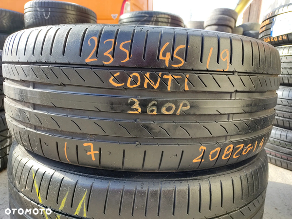 235/45R19 Opony Letnie Lato Continental ContiSportContact 5 SSR MOE 4,5mm Legnica ALU-RAD 235/45 5-6mm - 4