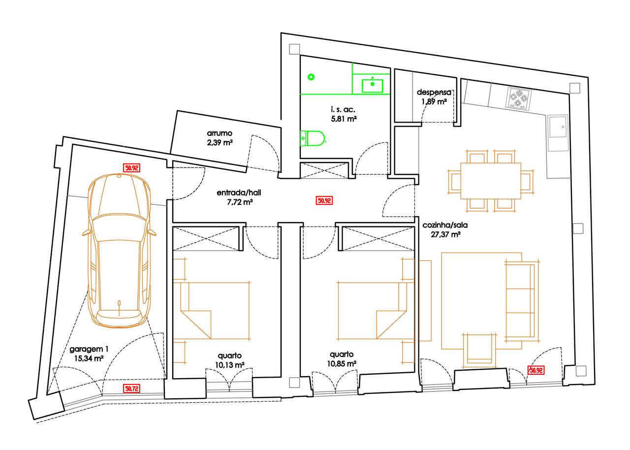 Apartamento T2 - Grande imagem: 5/6