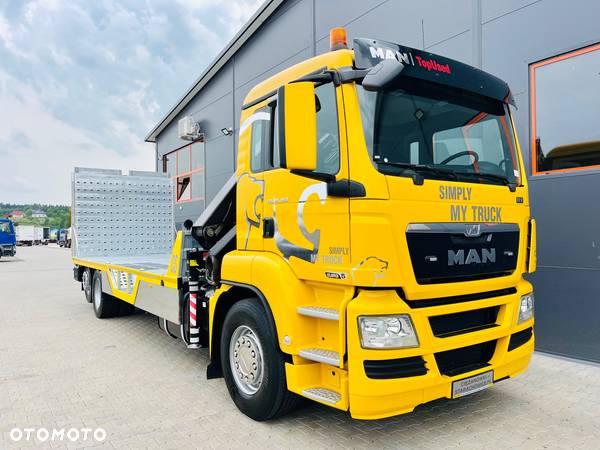 MAN MAN TGS TGX 26.360 E5 laweta 9m + hydraulika + Dźwig HDS HMF 1420 K2 / do przewozu kontenerów / pomoc drogowa / platforma / kran krane dzwig hds żuraw - 20