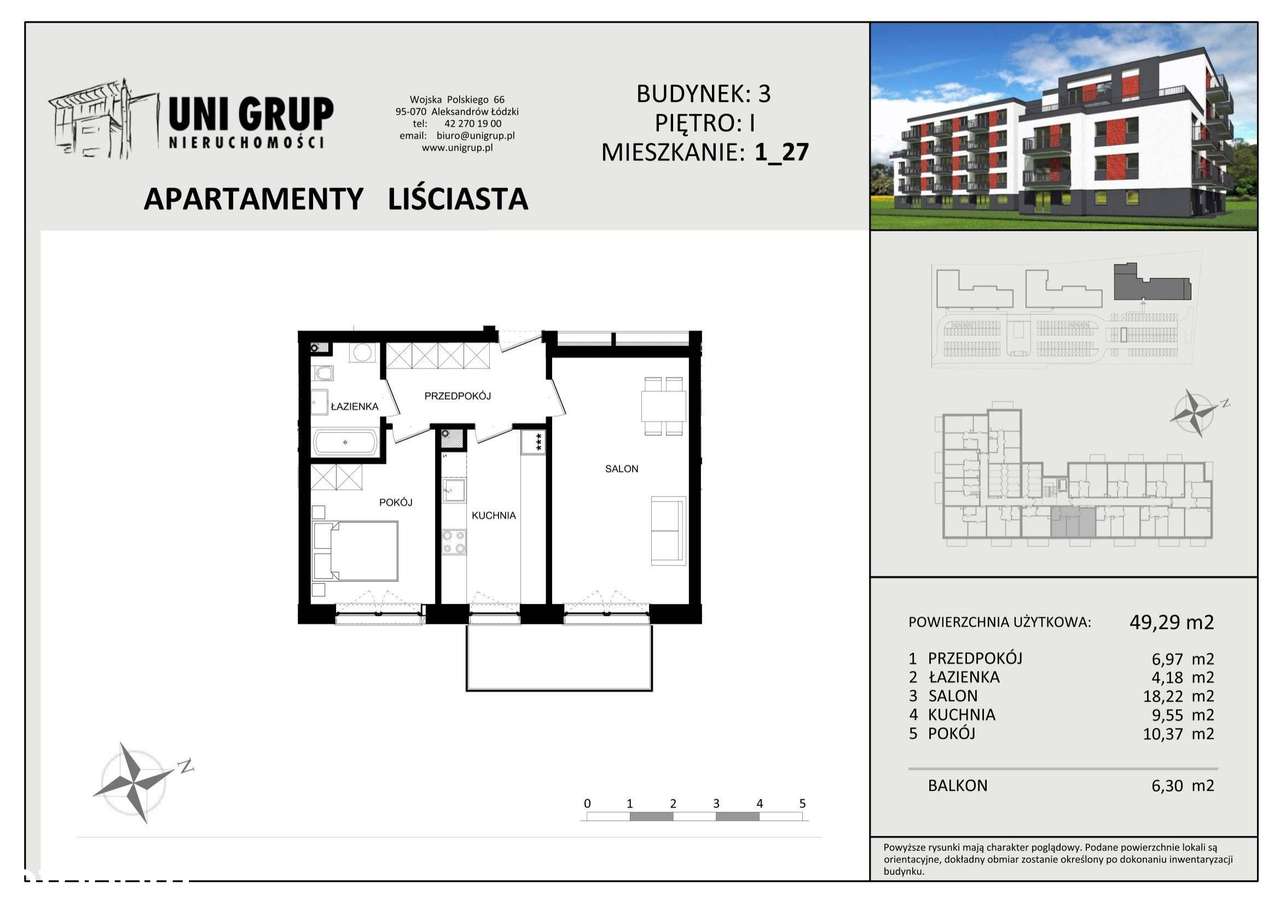 Apartamenty Liściasta | mieszkanie 2-pok. | 27 - Pełny obrazek: 2/7