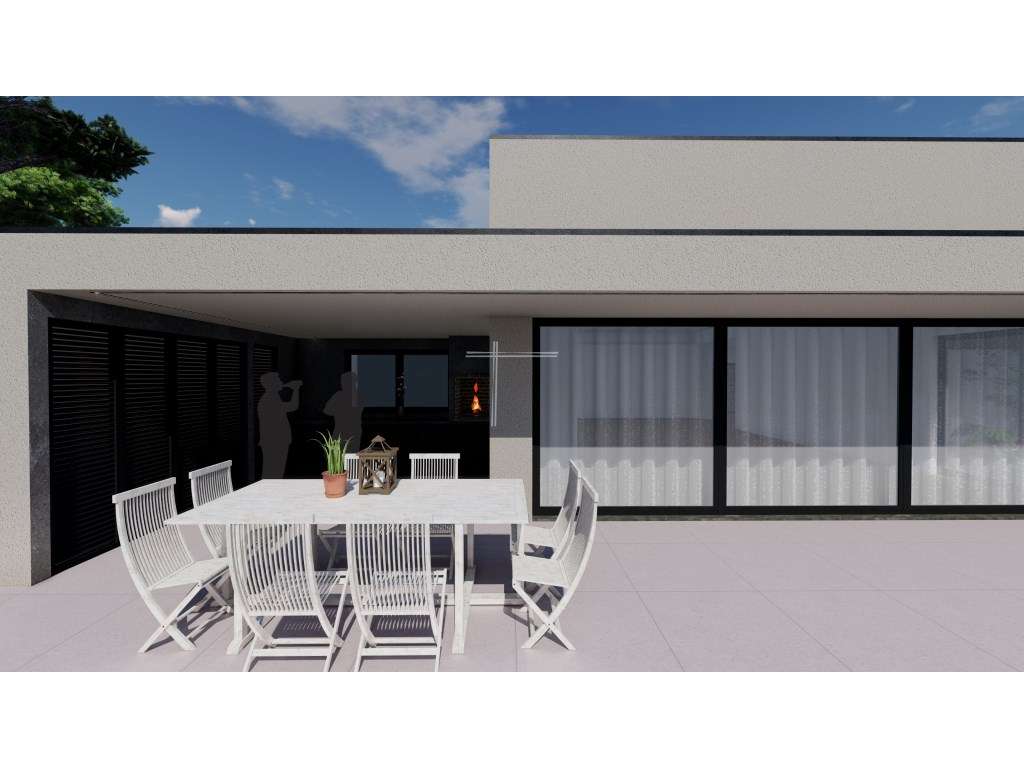 Moradia isolada T4, arquitetura contemporânea com garagem e piscina...-3