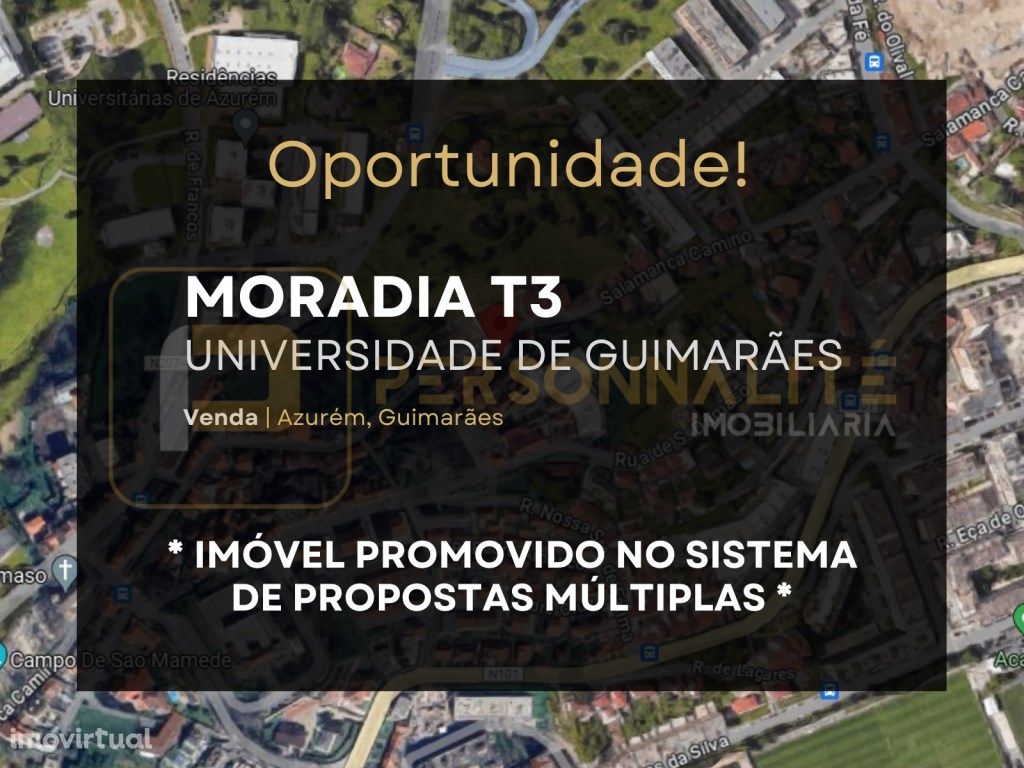 Moradia T3 junto a Universidade de Guimarães