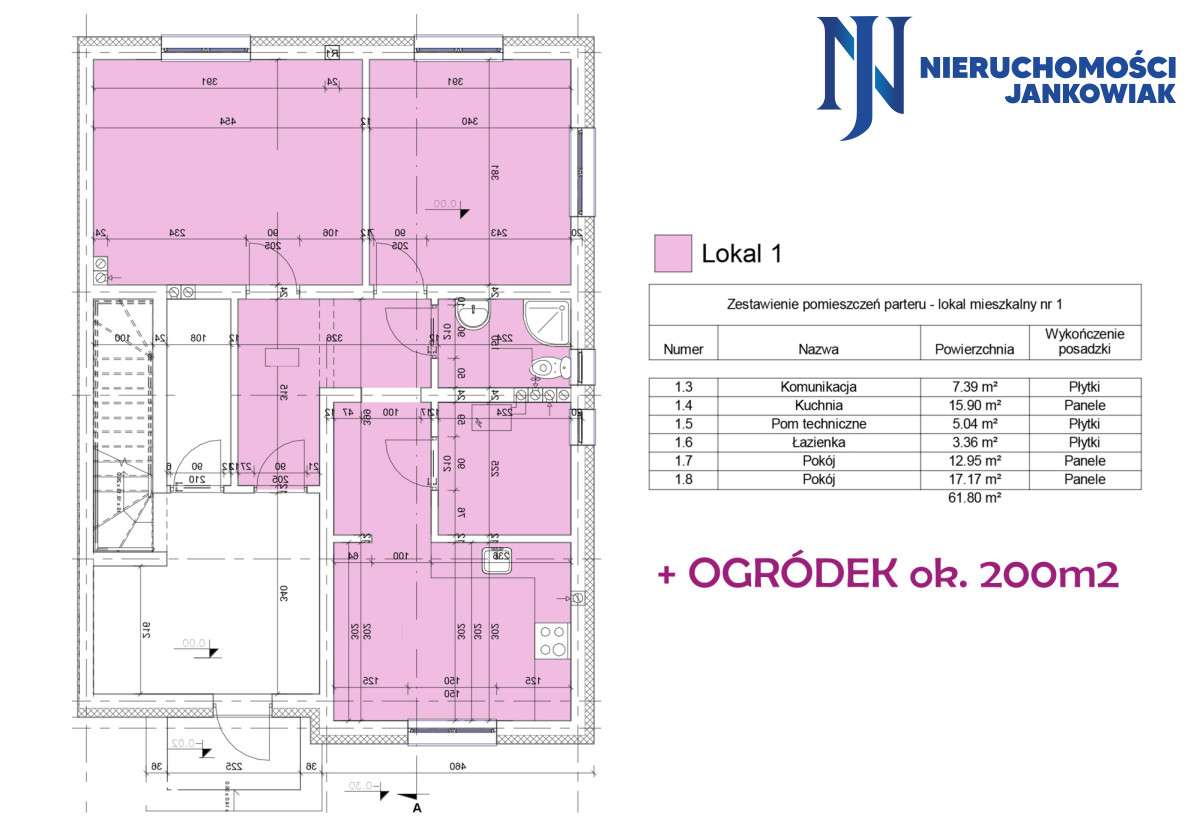 Ostatnie z ogródkiem/ dwa pokoje/osobna kuchnia-1