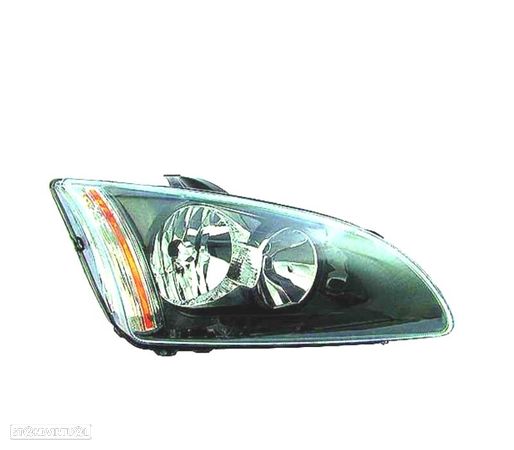 FAROL DIR OPTICAS PARA FORD FOCUS II 04-08 FUNDO PRETO - 1