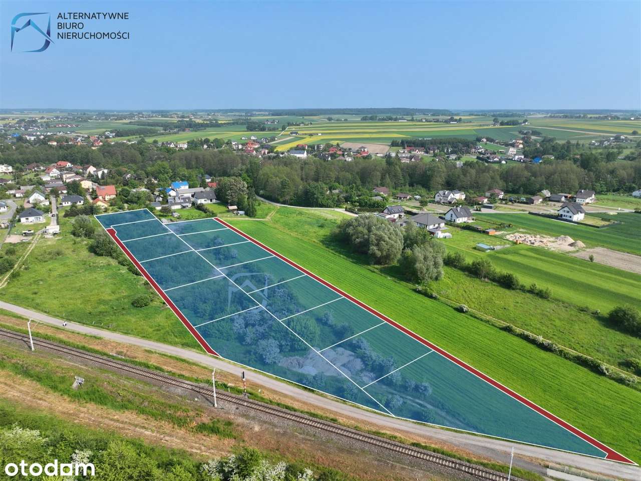 Ładne, ustawne działki 880mkw w Niedrzwicy Dużej - Pełny obrazek: 5/6