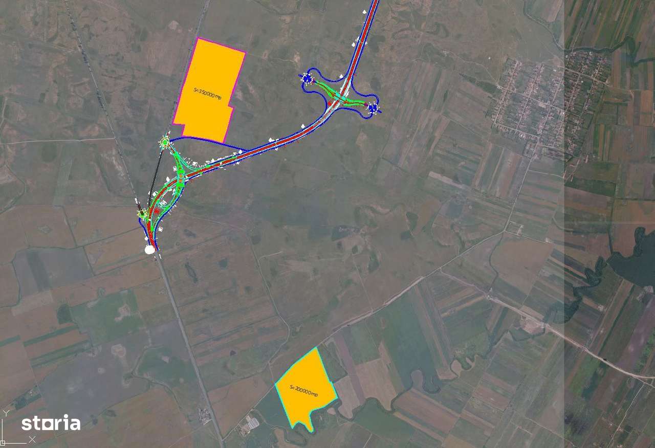 De vanzare teren, cu PUZ, logistica/industrial, coborare A1 - Sanandre - Imagine principală: 4/7