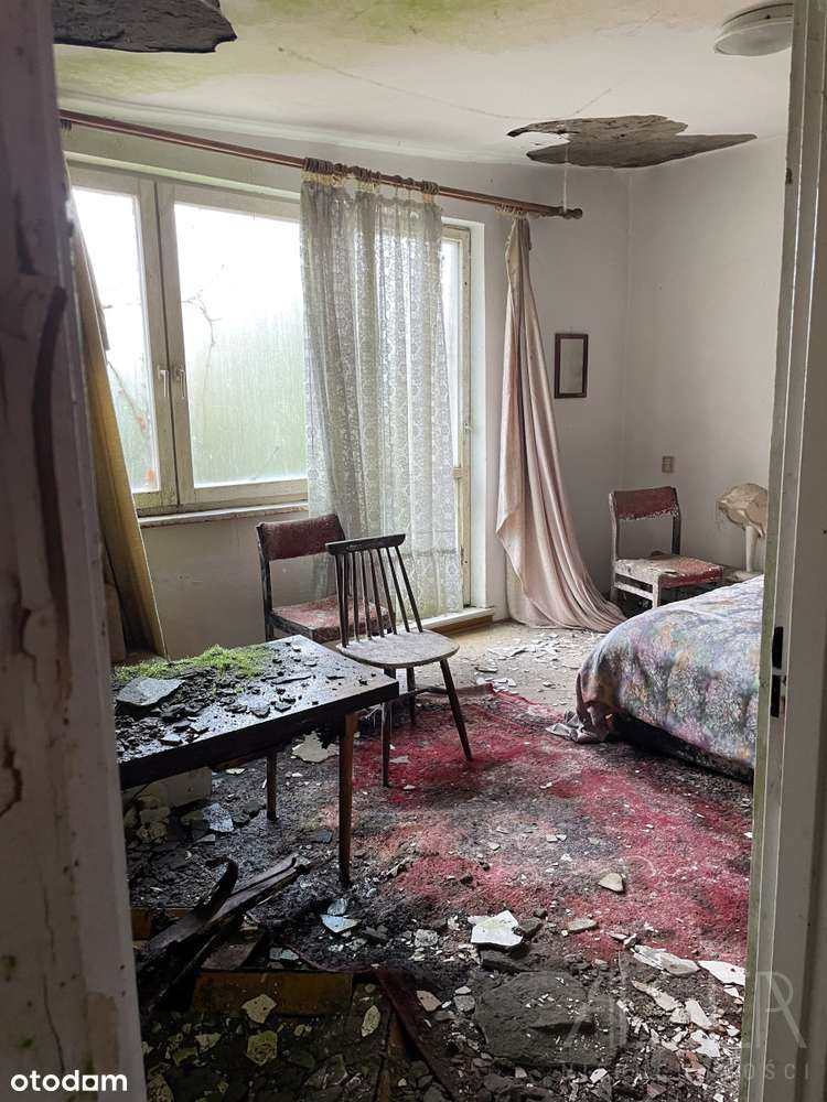 Dom z lat 70 z garażem | 5500 mkw działki-13