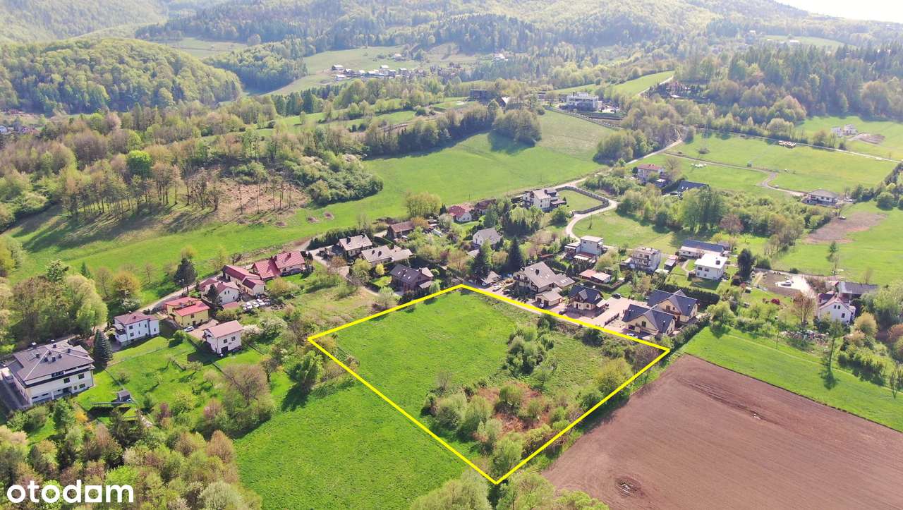 Duża widokowa działka inwestycyjna - brak MPZP - Ustroń-5