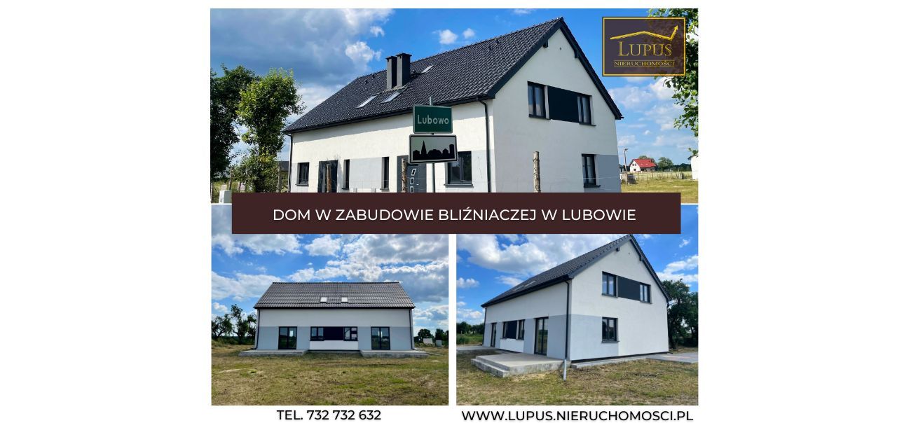 dom w zabudowie bliźniaczej w LUBOWIE