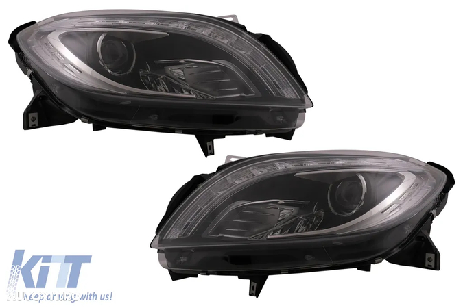 Faruri LED Mercedes M-Class W166 (2012-2015) Negru - 4