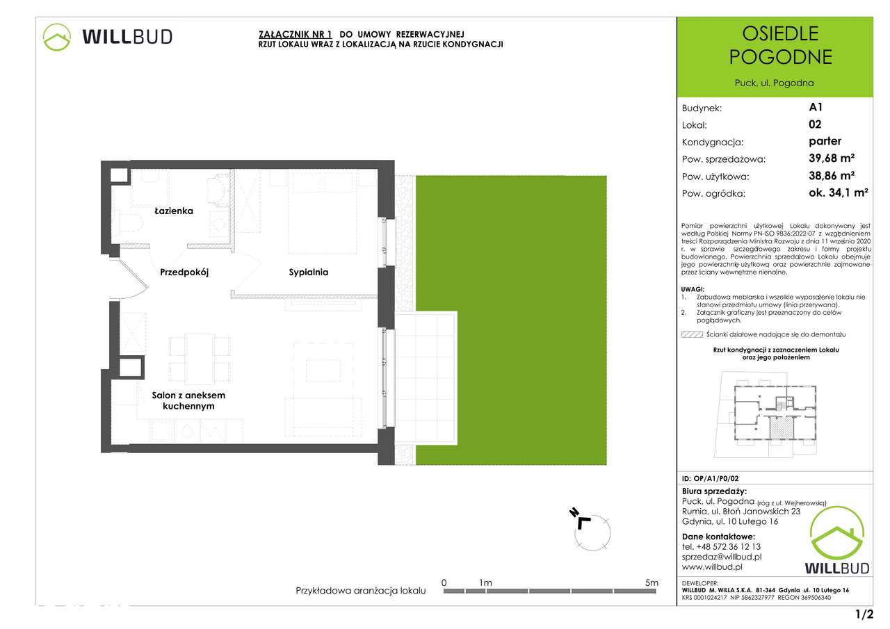 Osiedle Pogodne | mieszkanie 2-pok. | OP/A1/P0/02 - Pełny obrazek: 2/7